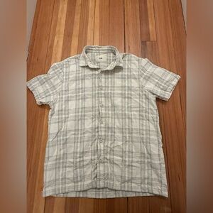 Folk Gray Plaid Men's Shirt